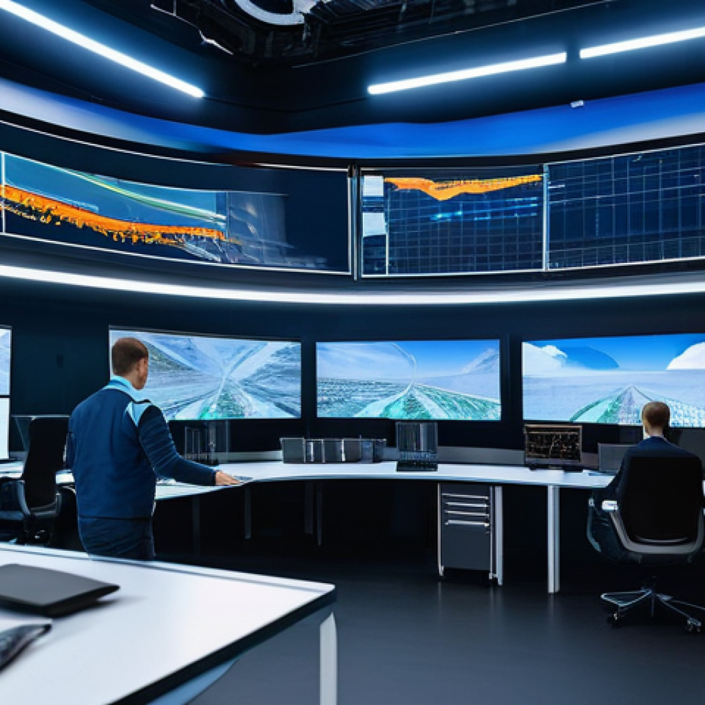 물류관리사와 디지털 물류 사례 - **AI-Driven Logistics Hub in Russia:**
A vast, ultra-modern Russian logistics control center at ...