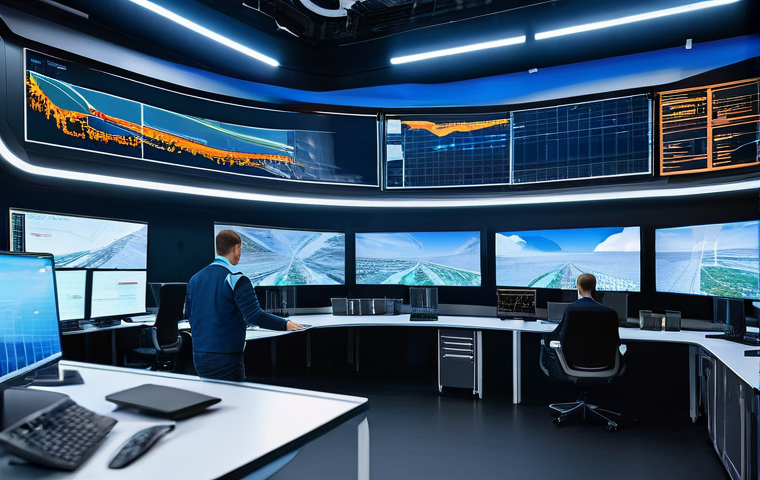 물류관리사와 디지털 물류 사례 - **AI-Driven Logistics Hub in Russia:**
A vast, ultra-modern Russian logistics control center at ...