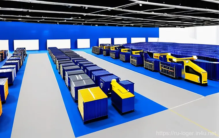 물류관리사 관련 학습 커뮤니티 추천 - **Prompt:** A vibrant and bustling image capturing a key moment at a major logistics conference or f...