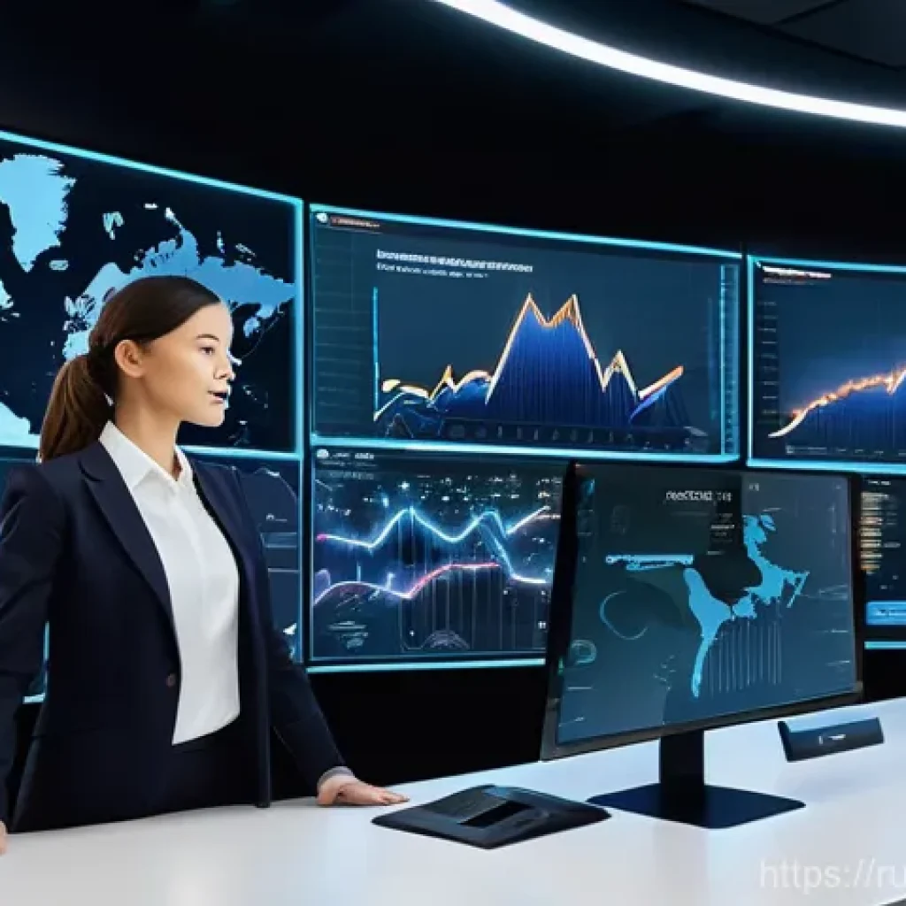 물류관리사 데이터 기반 물류 관리 - **Prompt 1: Real-time Logistics Command Center**
A sleek, modern logistics control room. In the ...